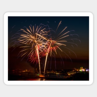 Fireworks in Plymouth Sticker